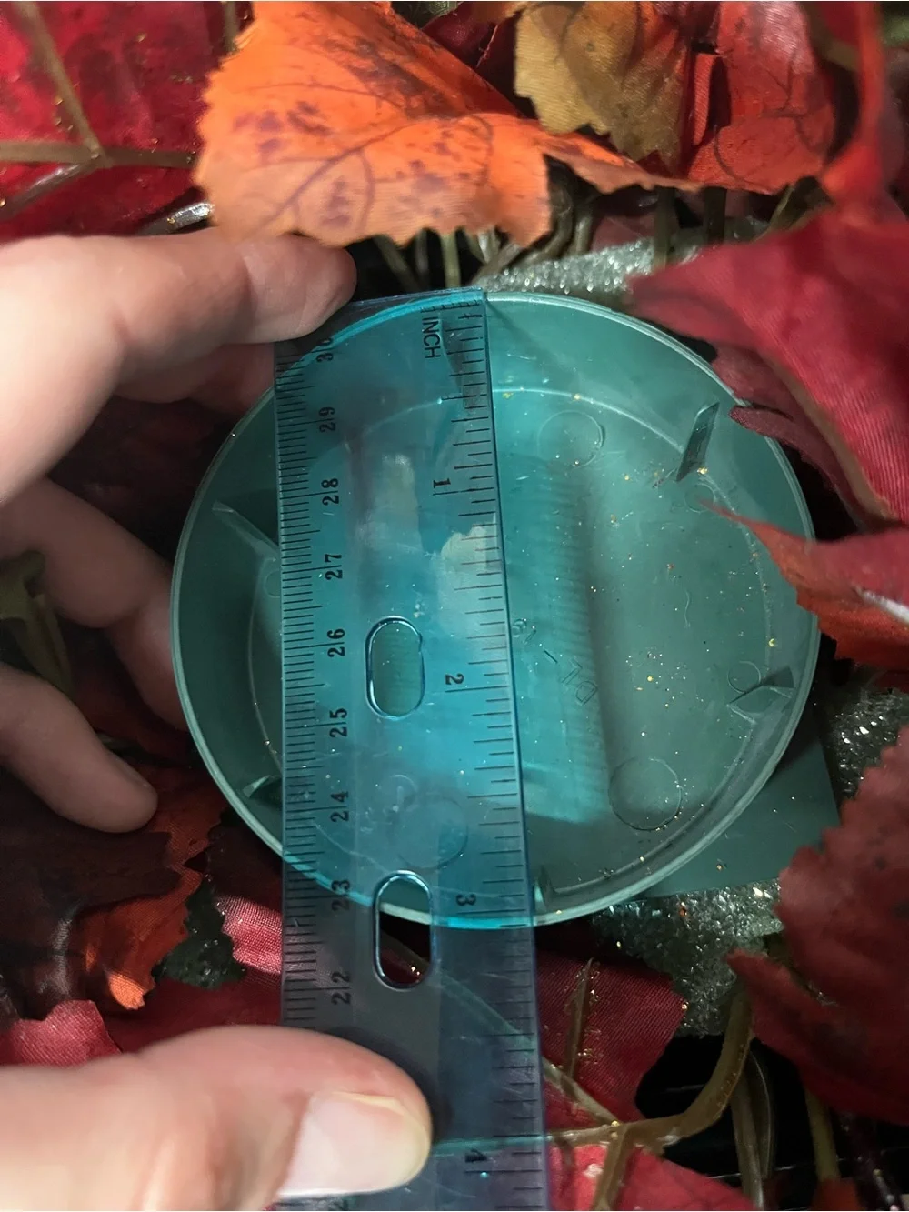 Autumn Faux Maple Leaf and Floral Centerpiece